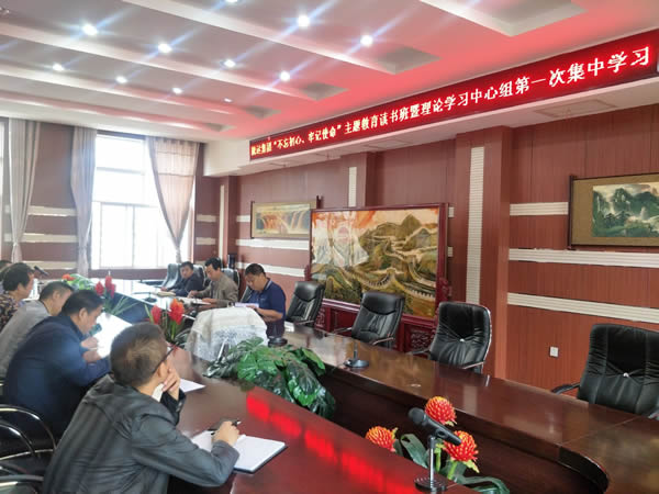 隴運(yùn)集團(tuán)公司召開(kāi)“不忘初心、牢記使命”主題教育讀書(shū)班暨理論學(xué)習(xí)中心組第一次集中學(xué)習(xí)會(huì)議