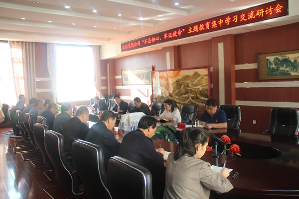 隴運(yùn)集團(tuán)公司召開“不忘初心、牢記使命”主題教育集中學(xué)習(xí)交流研討會(huì)