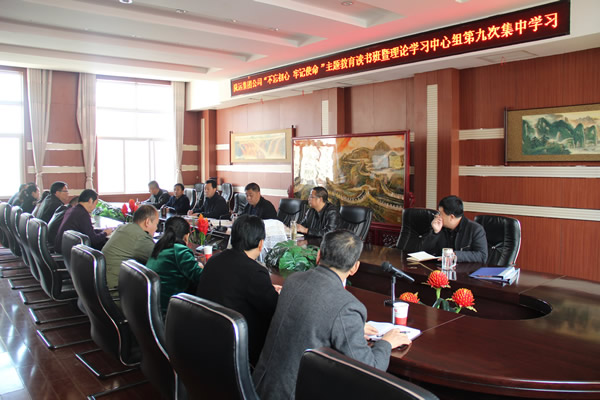 隴運集團(tuán)公司黨委召開“不忘初心、牢記使命”主題教育讀書班暨理論學(xué)習(xí)中心組第九次集中學(xué)習(xí)（擴(kuò)大）會議